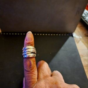 Sz 8 4 band sterling silver ring